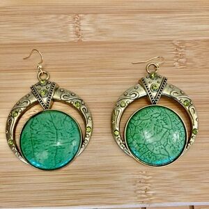 Large Costume Earrings Vintage, Zara, Victorian, Royal, Look Earings